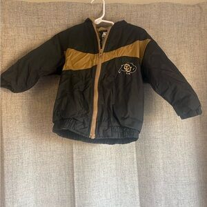 Toddler Black and Gold Colorado Buffalos Jacket